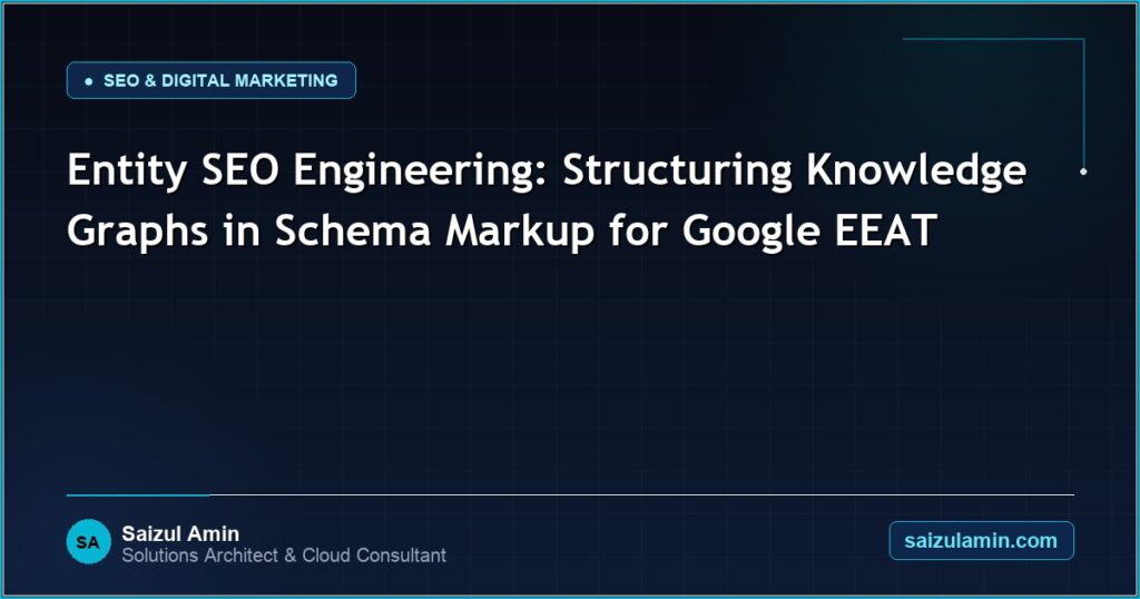 Entity SEO Engineering: Structuring Knowledge Graphs in Schema Markup for Google EEAT