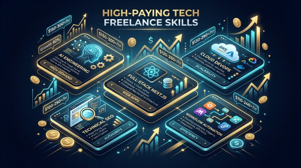 Top 10 High-Paying Freelance Skills in Tech for 2026 (And How to Learn Them Fast)